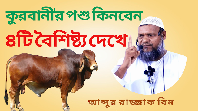 Buy Qurbani Animal by Looking at Four Features | Abdur Razzak Bin Yousuf...