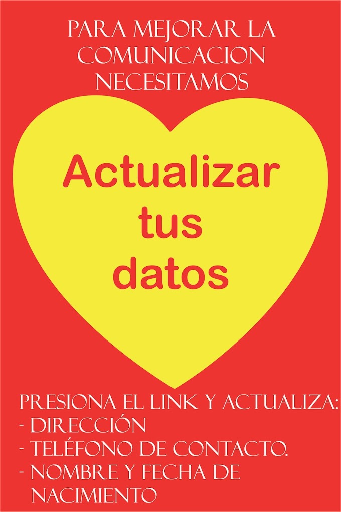 Actualiza Datos inscripción