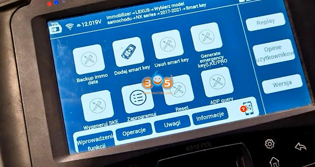 Lonsdor K518 Program Lexus NX300H 2019 All Keys Lost by OBD 1