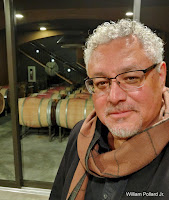 Author in the Col Solare Cellar