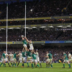 Ireland v England - lineout