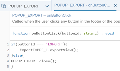 Export the Analytic Application to PDF