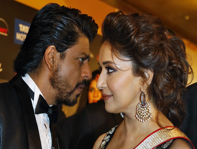 Shahrukh Khan & Madhuri Dixit Bollywood Couples Wallpapers Download
