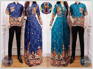 Foto Baju Batik Couple Panjang