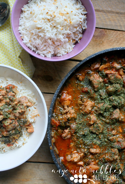 Skinny Chicken Curry with Lineseed Basmati Rice from Anyonita Nibbles