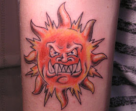 Sun tattoo