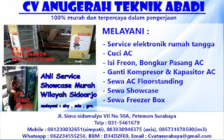 Ahli Service Showcase Murah Wilayah Sidoarjo 