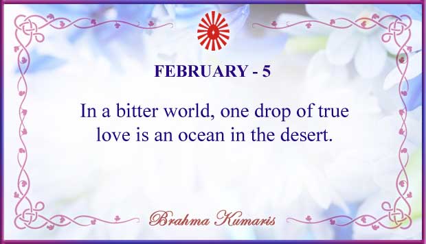 Thought For The Day February 5