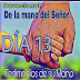 Testimonios de su mano - Día 13 - Plan devocional de la Mano del Señor