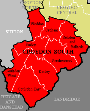 Croydon Map Region Political