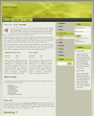 dnn skin for portal website