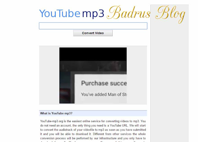 Buka tab baru cari www.youtube-mp3.org/ 