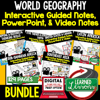 GEOGRAPHY Notes, GEOGRAPHY Interactive Notebook, Google and Print, GEOGRAPHY Note Taking, GEOGRAPHY PowerPoints, GEOGRAPHY Anticipatory Guides, GEOGRAPHY Digital Graphic Organizers