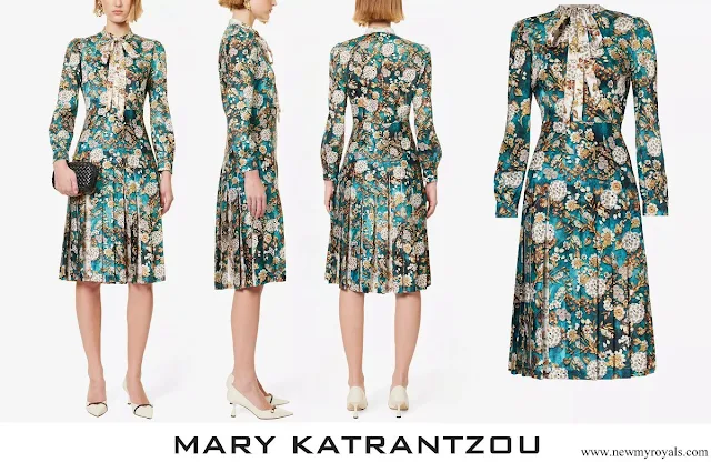 The Duchess of Edinburgh wore MARY KATRANTZOU Airmail floral-print woven midi dress