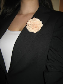 DIY Broche flor de tela/ Tissue flowers / Fleurs en tissu