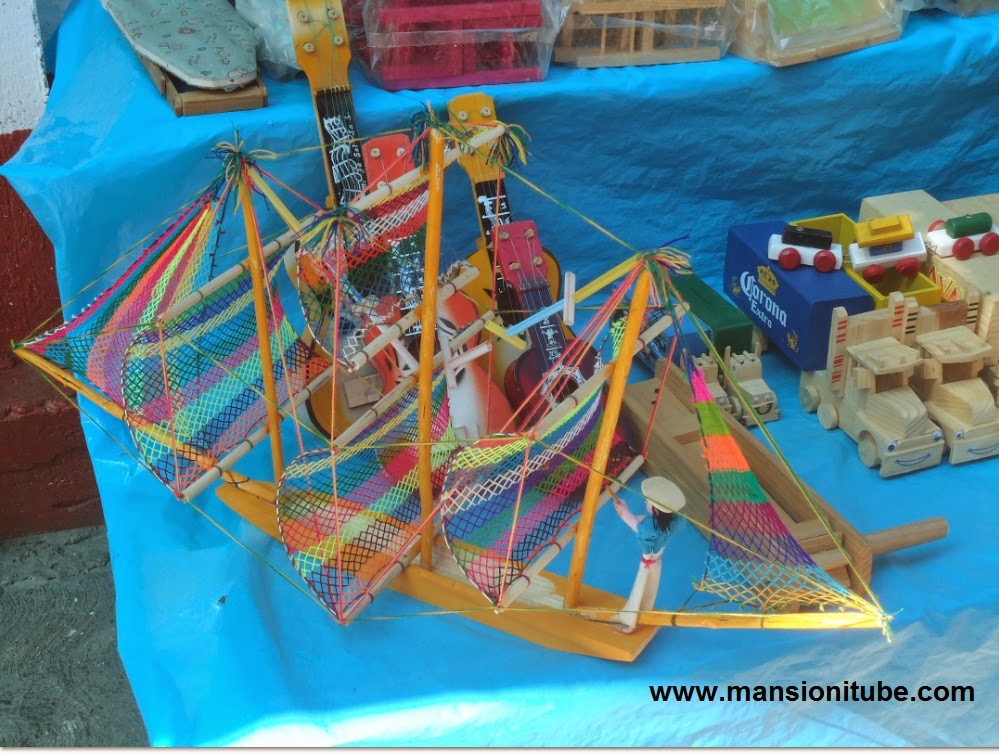 Traditional Mexican handcrafted toys in Pátzcuaro Lake Region