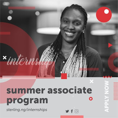 Sterling Bank Summer Associate Internship Program for Nigerians 2019