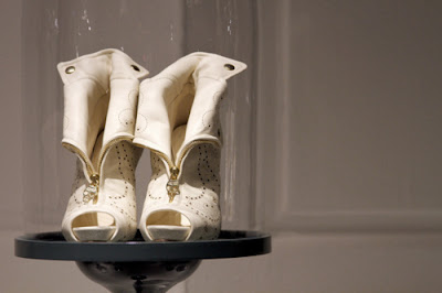 alexander mcqueen white zipper boots