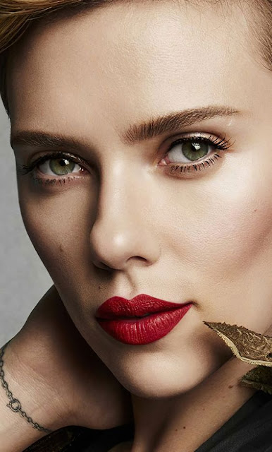 Beautiful and gorgeous, Red lips, Scarlett Johansson Wallpaper