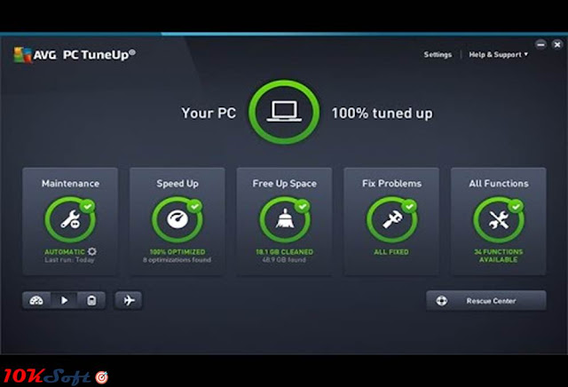 AVG PC TuneUp 2017 Offline Setup Free Download