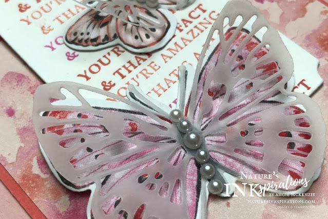 By Angie McKenzie for Bruno and Kylie Bertucci's Demonstrator Training Program Butterfly Bouquet Blog Hop; Click READ or VISIT to go to my blog for details! Featuring the early release of the Brilliant  Wings Dies from the Stampin’ Up! 2021-2022 Annual Catalog and Exclusive Butterfly Bijou 6” x 6” Designer Series Paper during the Butterfly Bouquet promotion along with the Fluttering Dies, Strong & Beautiful Stamp Set, and Happy Thoughts Stamp Set; #stampinup #handmadecards #naturesinkspirations #encouragementcards #lettheDSPdothework #cardtechniques #stampinupdemo #butterflybouquetpromotion #makingotherssmileonecreationatatime #strongandbeautifulstampset #happythoughtsstampset #brilliantwingsdies #flutteringdies #stationerybyangie #brunoandkyliesdemonstratortrainingprogrambloghop #stampingtechniques #loveitchopituseit #makingotherssmileonecreationatatime