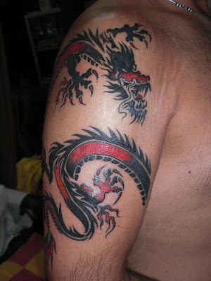 Dragon tattoo, Shoulder Tattoo