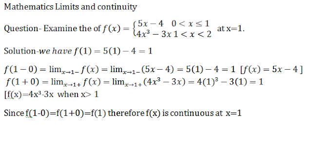 Limits and continuity 