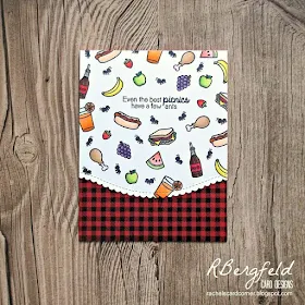 Sunny Studio Stamps: Summer Picnic Even The Best Picnics Have A Few Ants Card by Rachel Bergfeld