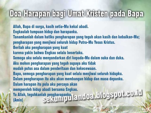 Doa-Harapan-bagi-Umat-Kristen-pada-Bapa