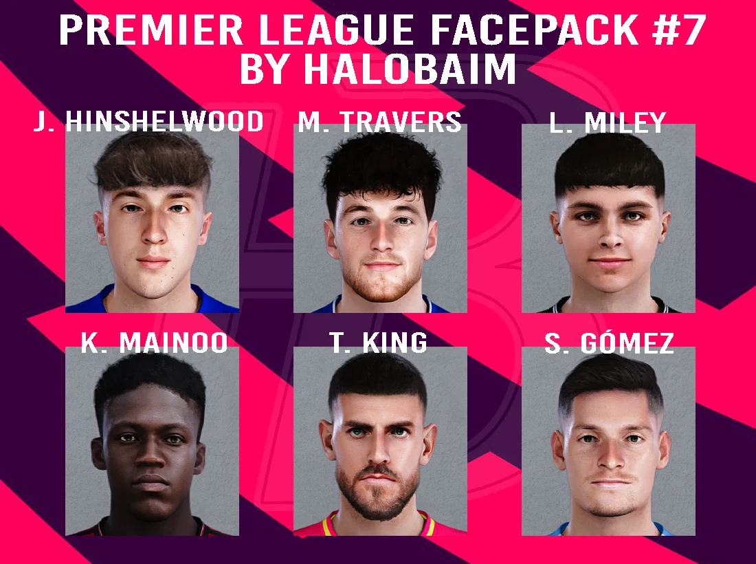 PES 2021 Premier League Facepack #7 by Halobaim