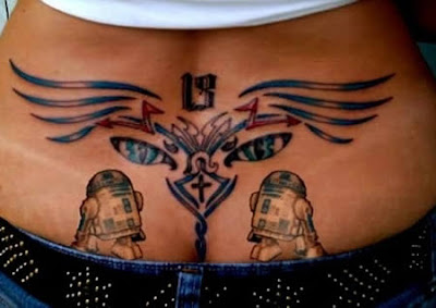 tramp stamp tattoos, tattoos, body painting, art