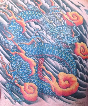 blue dragon tattoo,dragon tattoos,tattoo design