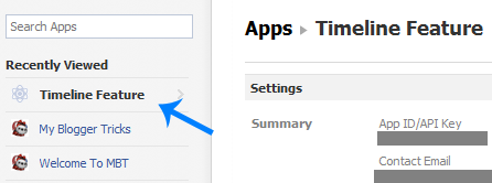 timeline settings