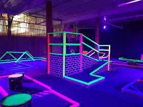 UV Crazy Golf at One Adventure in Droylsden