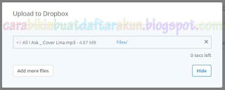 Cara Menyimpan File Di Dropbox | Cara Upload File Di Dropbox 