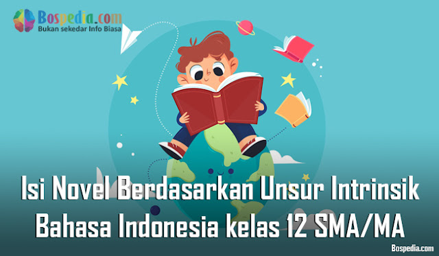 Materi Isi Novel Berdasarkan Unsur Intrinsik Mapel Bahasa Indonesia kelas 12 SMA/MA