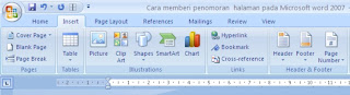 Bekerja Dengan Penomoran Halaman Pada Microsoft Word 2007