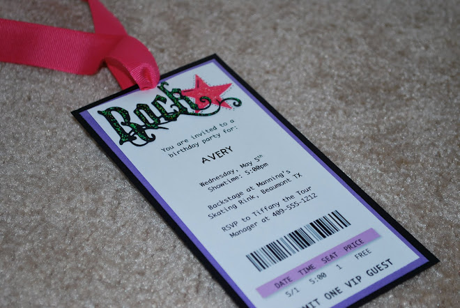 Hannah Montana Concert Ticket Invite
