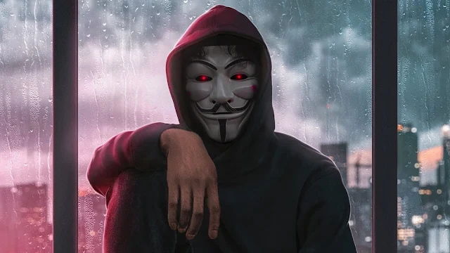 Wallpaper Pc Anonymous Hoodie