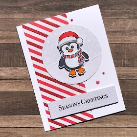 Sunny Studio Stamps: Bundled Up Customer Christmas Themed Card by Caren Bartholomew