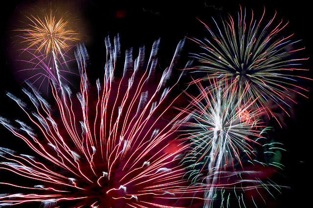 Fireworks Exploding in the Sky