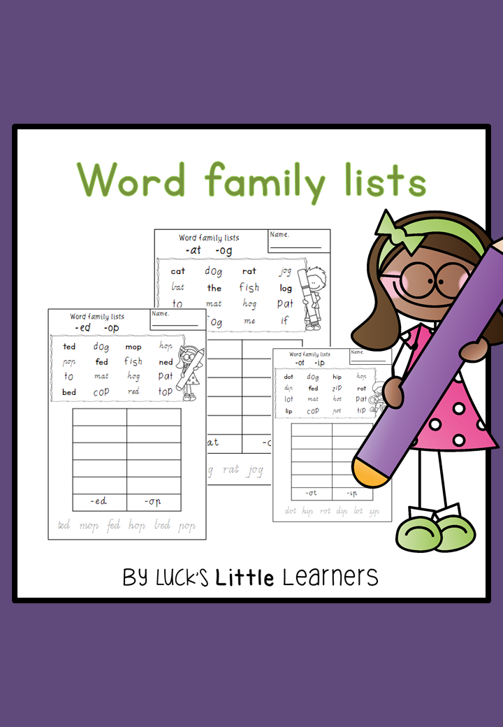 http://www.teacherspayteachers.com/Product/Word-Family-List-Worksheets-Victorian-Modern-Cursive-1481168