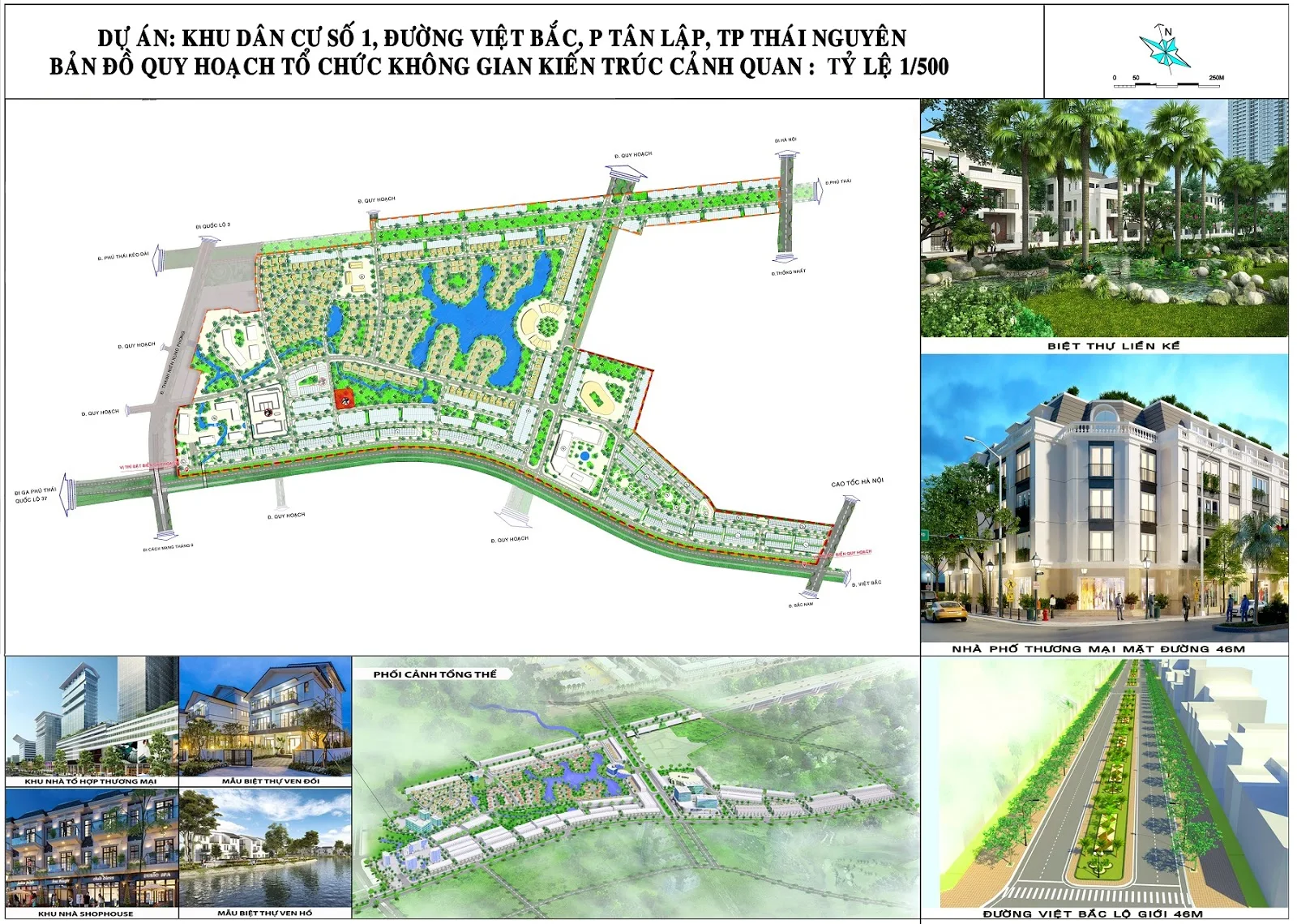 Quy hoạch khu dân cư số 1, đường Việt Bắc, phường Tân Lập, TP. Thái Nguyên