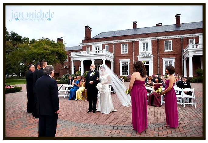 wedding at Oxon Hill Manor garden