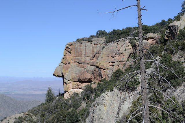 rock overhang like a nose