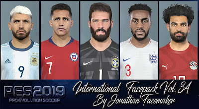 PES 2019 Facepack International Vol 34 by Jonathan Facemaker