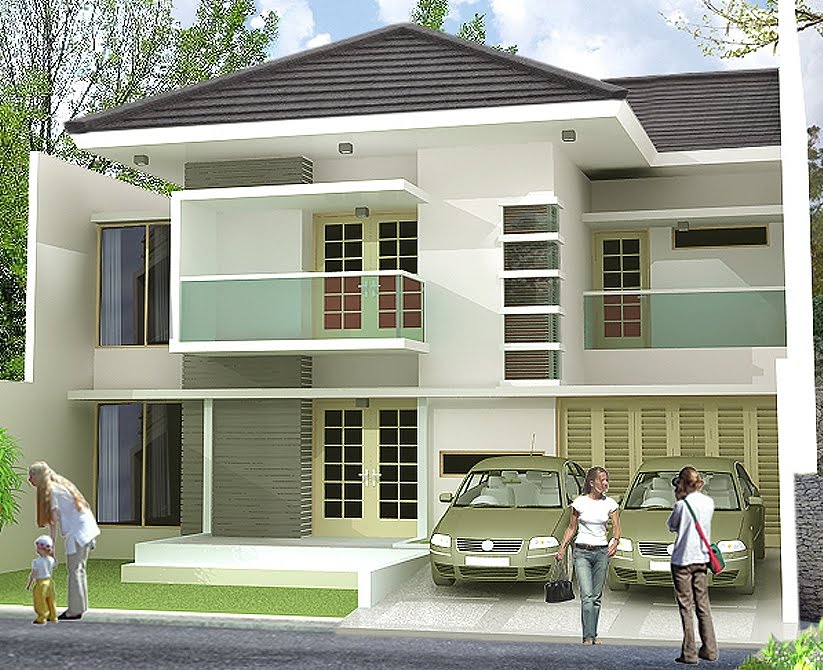 Desain Rumah  Mewah  2  Lantai  Modern 