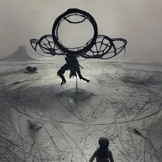 Alien dream catcher digital artwork by Lee Lewis UFO Researcher.
