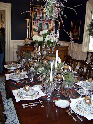 Mary Carol Garrity's dining room is spectacular! Her table setting is 