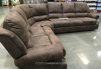 Lounge in comfort with the Motion Sectional with Three Recliners